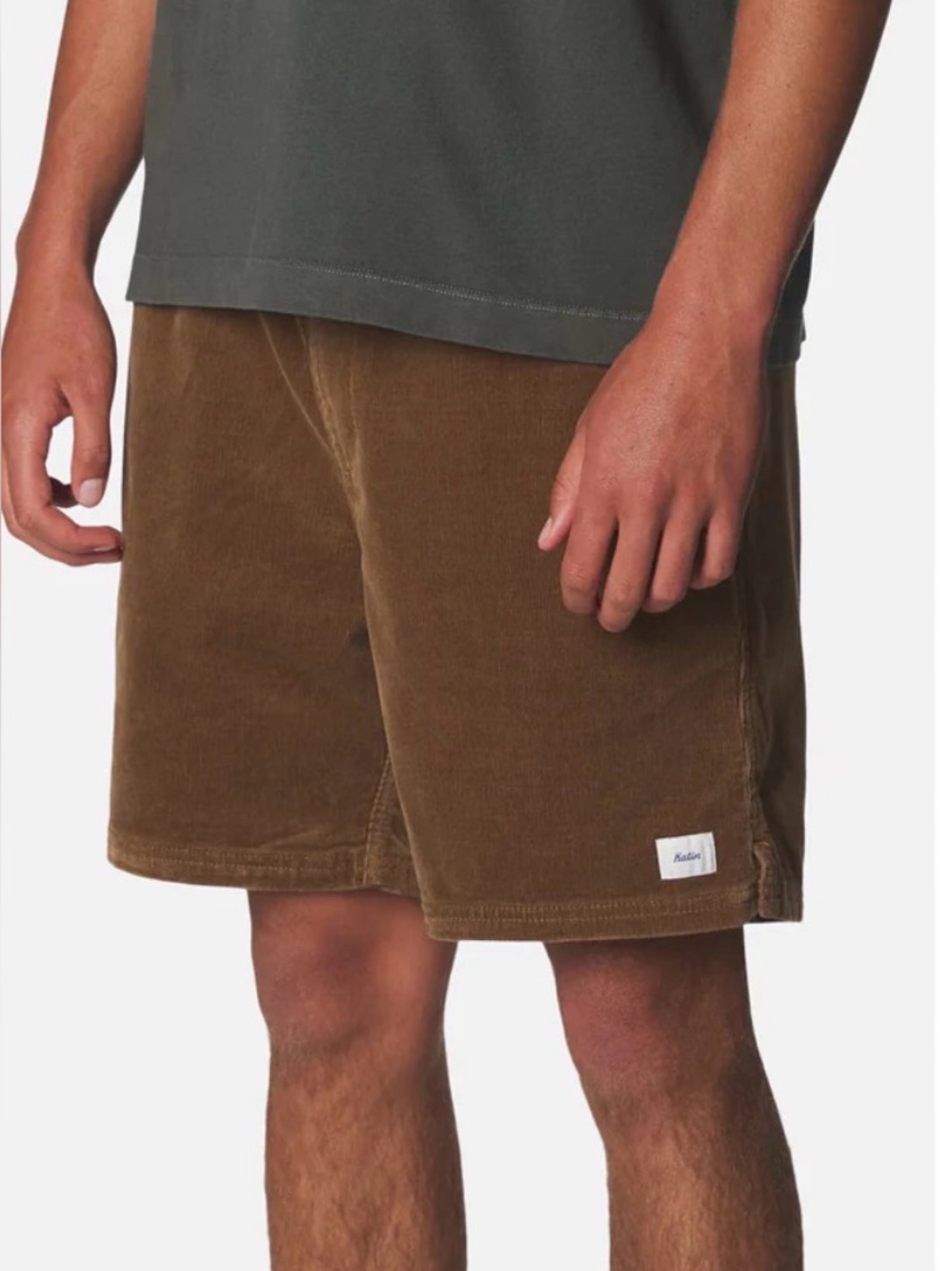 NWT Katin  Corduroy Drawstring Umber Shorts Men's Small Beach Volleyball Summer